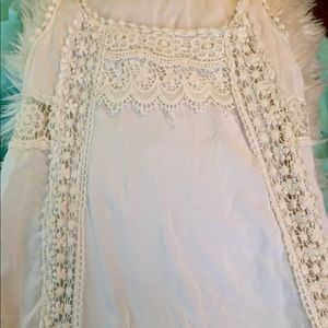 White lacy summer dress